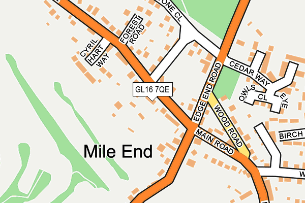 GL16 7QE map - OS OpenMap – Local (Ordnance Survey)