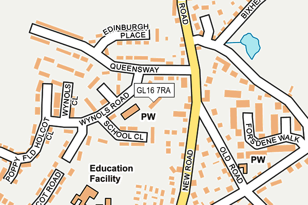 GL16 7RA map - OS OpenMap – Local (Ordnance Survey)