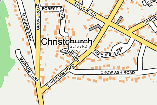 GL16 7RD map - OS OpenMap – Local (Ordnance Survey)