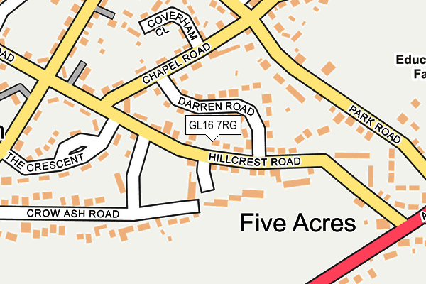 GL16 7RG map - OS OpenMap – Local (Ordnance Survey)