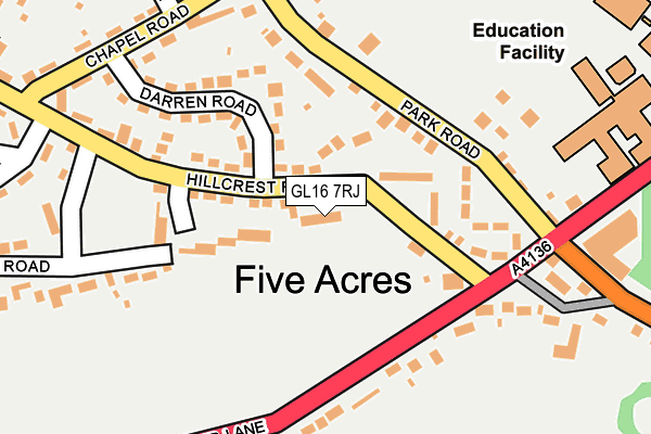 GL16 7RJ map - OS OpenMap – Local (Ordnance Survey)