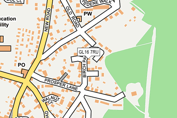 GL16 7RU map - OS OpenMap – Local (Ordnance Survey)