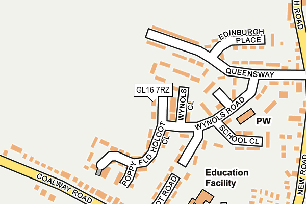 GL16 7RZ map - OS OpenMap – Local (Ordnance Survey)