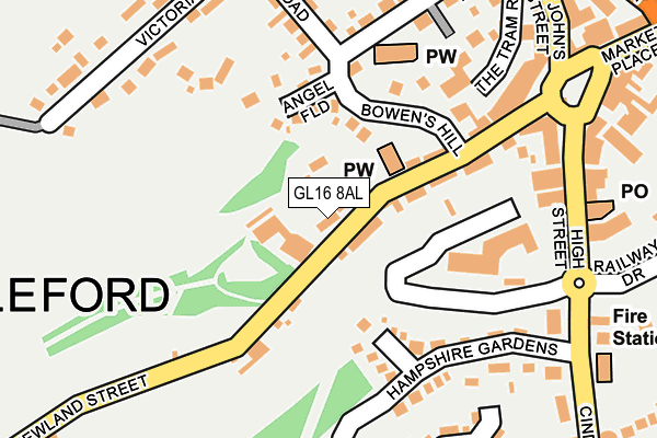 GL16 8AL map - OS OpenMap – Local (Ordnance Survey)