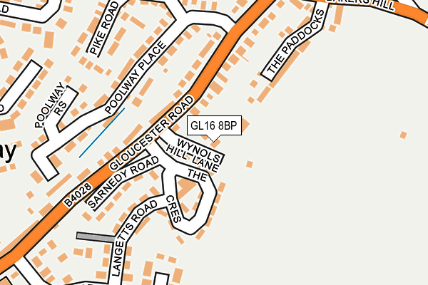 GL16 8BP map - OS OpenMap – Local (Ordnance Survey)