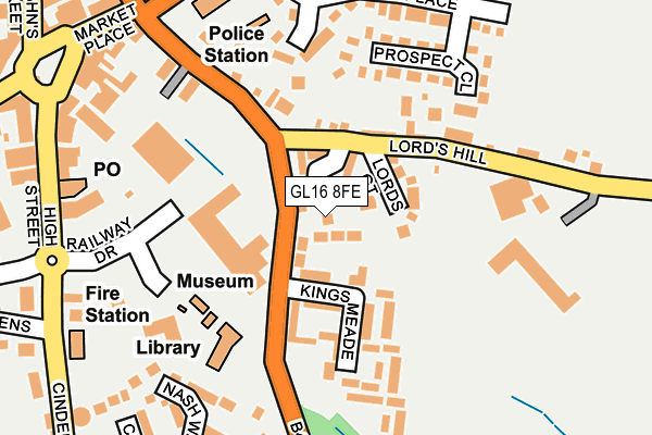 GL16 8FE map - OS OpenMap – Local (Ordnance Survey)