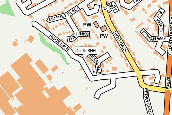 GL16 8HH map - OS OpenMap – Local (Ordnance Survey)