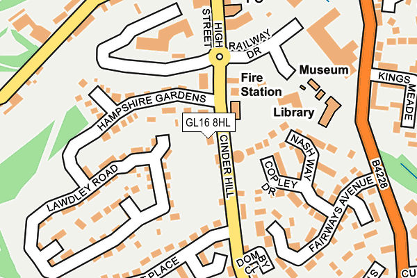 GL16 8HL map - OS OpenMap – Local (Ordnance Survey)