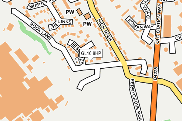 GL16 8HP map - OS OpenMap – Local (Ordnance Survey)