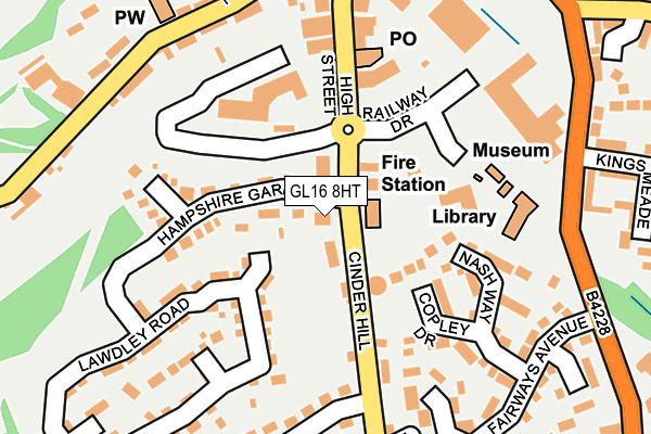 GL16 8HT map - OS OpenMap – Local (Ordnance Survey)