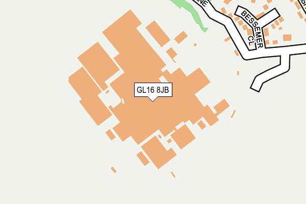 GL16 8JB map - OS OpenMap – Local (Ordnance Survey)