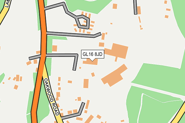 GL16 8JD map - OS OpenMap – Local (Ordnance Survey)