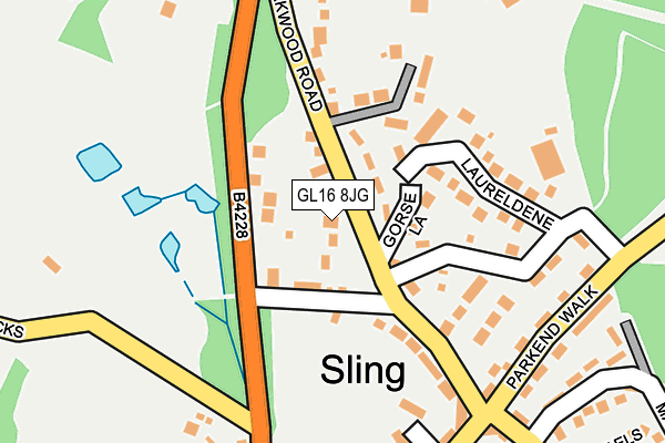 GL16 8JG map - OS OpenMap – Local (Ordnance Survey)