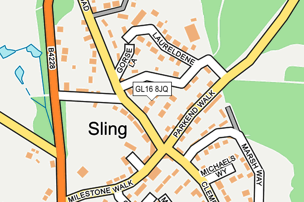 GL16 8JQ map - OS OpenMap – Local (Ordnance Survey)