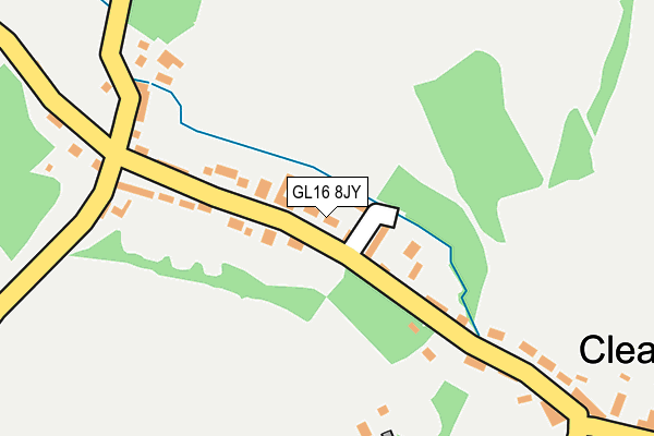 GL16 8JY map - OS OpenMap – Local (Ordnance Survey)