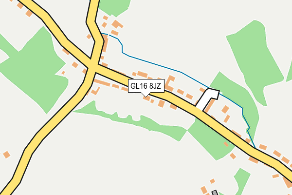 GL16 8JZ map - OS OpenMap – Local (Ordnance Survey)