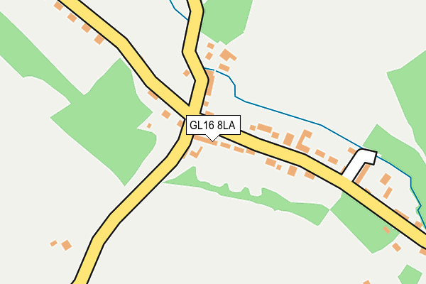 GL16 8LA map - OS OpenMap – Local (Ordnance Survey)