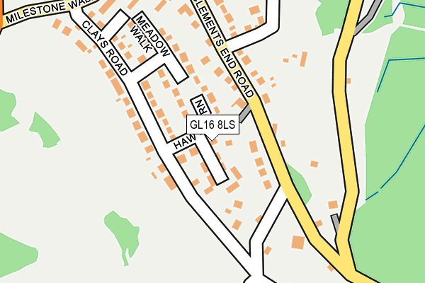 GL16 8LS map - OS OpenMap – Local (Ordnance Survey)