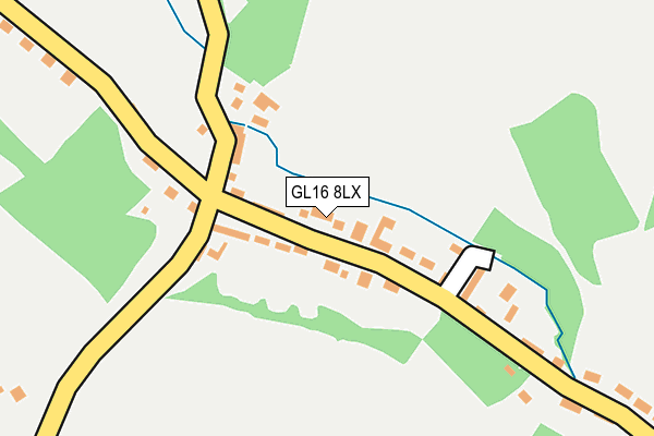 GL16 8LX map - OS OpenMap – Local (Ordnance Survey)