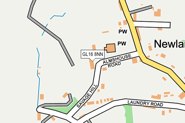 GL16 8NN map - OS OpenMap – Local (Ordnance Survey)