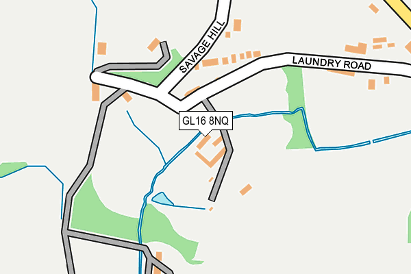 GL16 8NQ map - OS OpenMap – Local (Ordnance Survey)