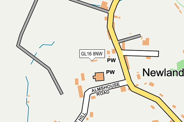 GL16 8NW map - OS OpenMap – Local (Ordnance Survey)