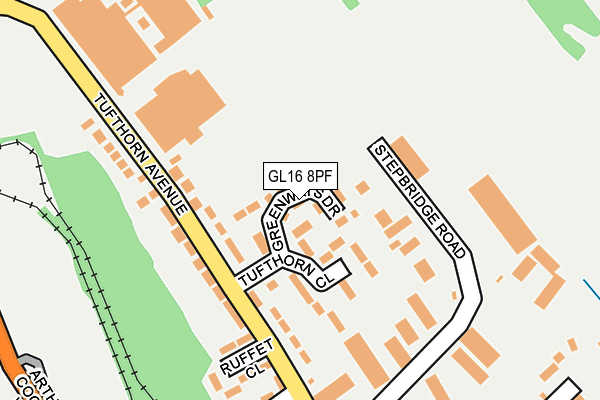 GL16 8PF map - OS OpenMap – Local (Ordnance Survey)