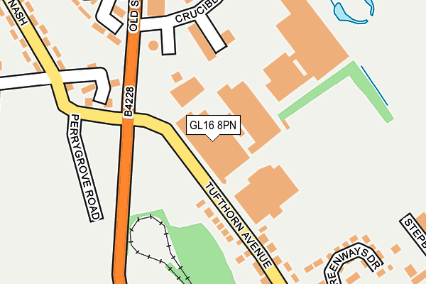 GL16 8PN map - OS OpenMap – Local (Ordnance Survey)