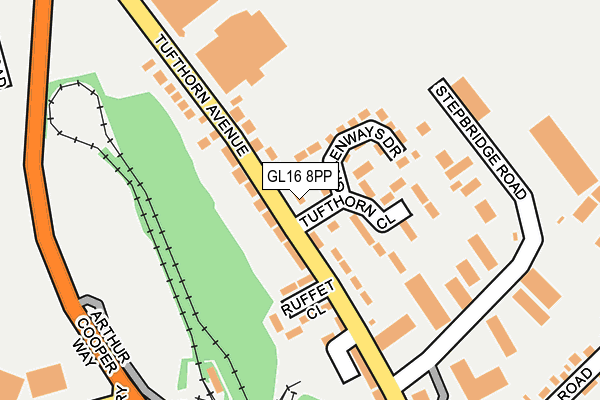 GL16 8PP map - OS OpenMap – Local (Ordnance Survey)