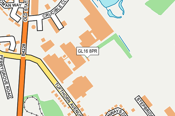 GL16 8PR map - OS OpenMap – Local (Ordnance Survey)
