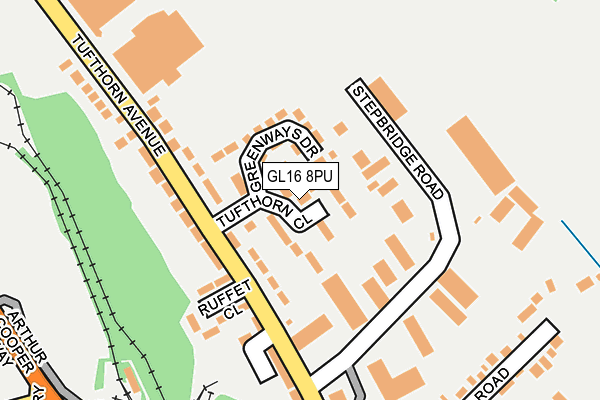 GL16 8PU map - OS OpenMap – Local (Ordnance Survey)