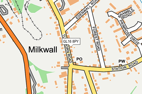 GL16 8PY map - OS OpenMap – Local (Ordnance Survey)