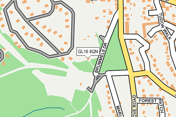 GL16 8QN map - OS OpenMap – Local (Ordnance Survey)