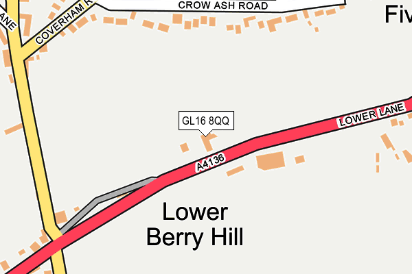 Map of BERRY HILL HAND CAR WASH LTD at local scale
