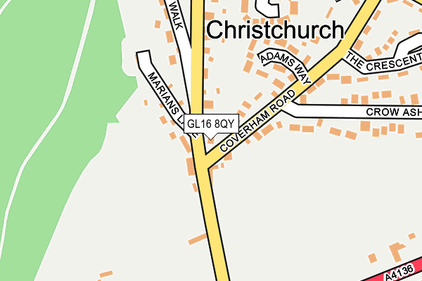 GL16 8QY map - OS OpenMap – Local (Ordnance Survey)