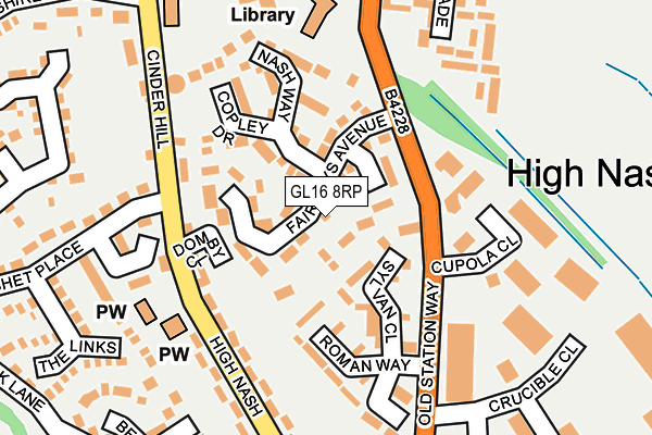 GL16 8RP map - OS OpenMap – Local (Ordnance Survey)