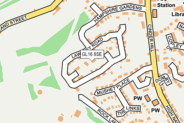 GL16 8SE map - OS OpenMap – Local (Ordnance Survey)