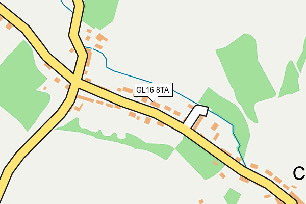 GL16 8TA map - OS OpenMap – Local (Ordnance Survey)