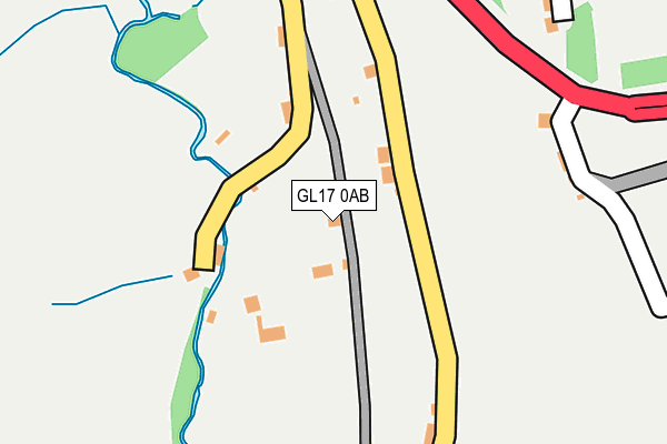 GL17 0AB map - OS OpenMap – Local (Ordnance Survey)