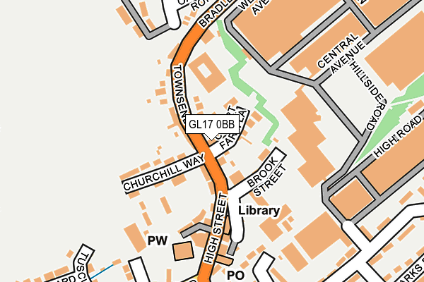 GL17 0BB map - OS OpenMap – Local (Ordnance Survey)