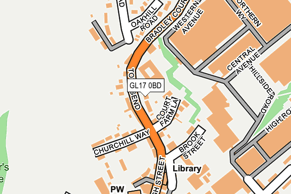 GL17 0BD map - OS OpenMap – Local (Ordnance Survey)