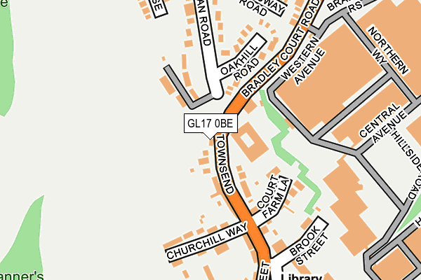 GL17 0BE map - OS OpenMap – Local (Ordnance Survey)