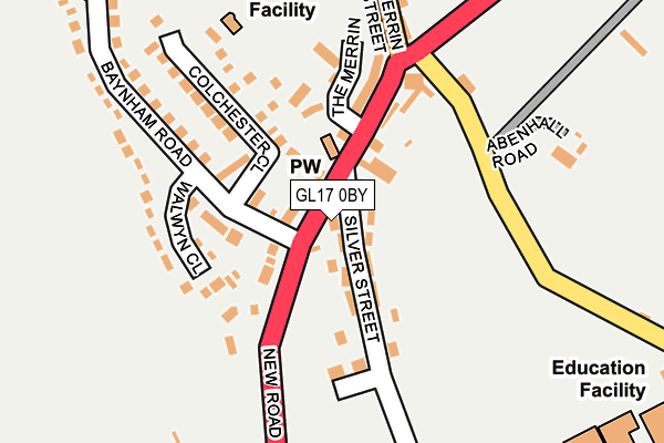 GL17 0BY map - OS OpenMap – Local (Ordnance Survey)