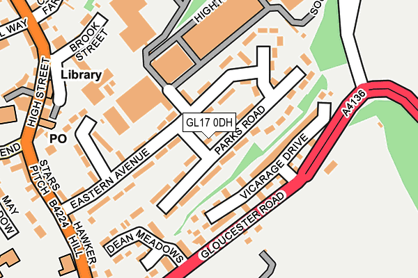 GL17 0DH map - OS OpenMap – Local (Ordnance Survey)