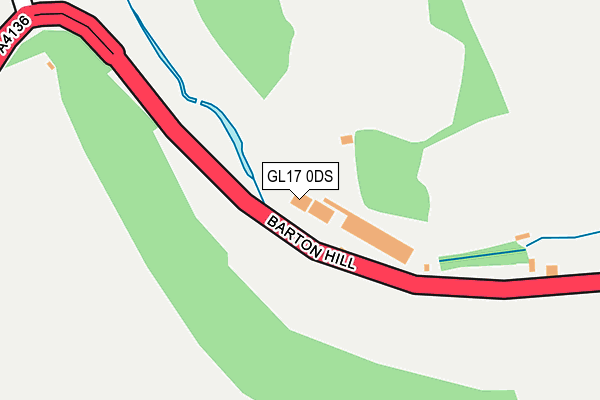 GL17 0DS map - OS OpenMap – Local (Ordnance Survey)