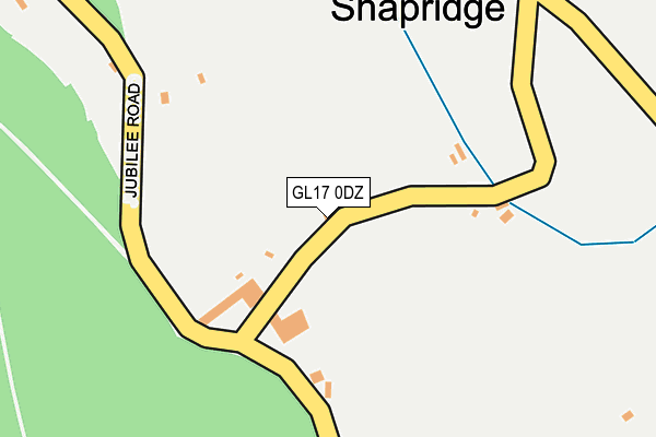 GL17 0DZ map - OS OpenMap – Local (Ordnance Survey)