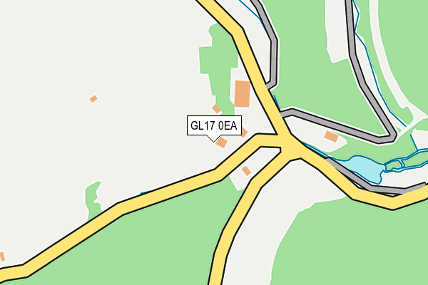 GL17 0EA map - OS OpenMap – Local (Ordnance Survey)