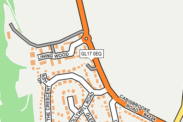 GL17 0EQ map - OS OpenMap – Local (Ordnance Survey)