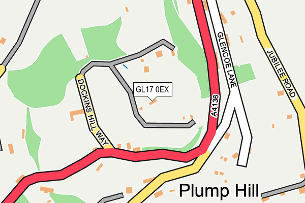 GL17 0EX map - OS OpenMap – Local (Ordnance Survey)