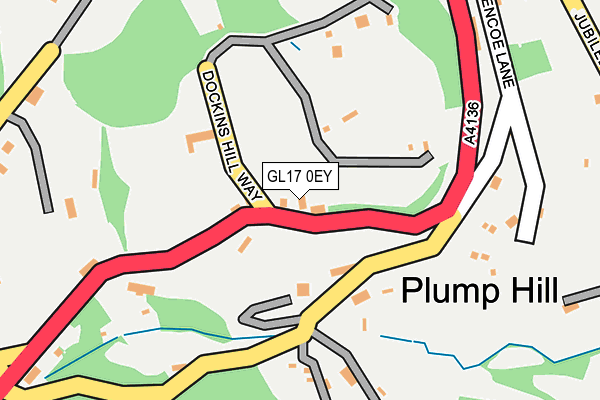 GL17 0EY map - OS OpenMap – Local (Ordnance Survey)